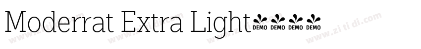 Moderrat Extra Light字体转换
